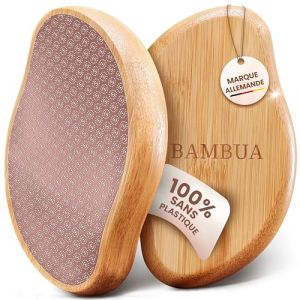 BAMBUA Rapeuse Pieds - (Effet Anti-Callosités 100%) Rape Pied Pour Des Pieds Beaux - Rape Pieds Professionnel Avec Verre Nano Efficace - Lime Pieds Pédicure - Rape A Pied, Râpe Pied, Lime Pied (Rose) (BAMBUA, neuf)