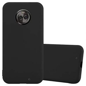 cadorabo Coque pour Motorola Moto X4 en Candy Noir - Housse Protection Souple en Silicone TPU avec Anti-Choc et Anti-Rayures - Ultra Slim Fin Gel Case Cover Bumper (cadorabo-shop, neuf)