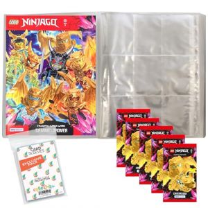 collect-it.de MY HOME OF CARDS + TOYS Lot de housses de rangement exclusives avec Blue Ocean Lego Ninjago 8 cartes &agrave; trading &ndash; 1 classeur vide + 5 boosters + 2 cartes Star Wars limit&eacute;es (collect-it-de VEDES-Spielwaren, neuf)