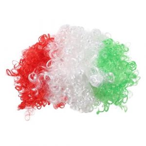 Beaupretty Perruque aux Couleurs du Drapeau National pour Costume de Clown Accessoire de Perruque pour &Eacute;v&eacute;nement Sportif et D&eacute;guisement de Carnaval (kiLIHK, neuf)