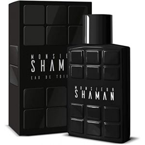 Eau de toilette MONSIEUR SHAMAN pour Homme flacon 100 ml (3.3 fl.oz.) - Parfum &eacute;pic&eacute; et bois&eacute; pour lui (mmwshops, neuf)
