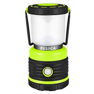 EULOCA Lanterne Camping LED, Lampe Camping Puissante 1200lm Luminosité Réglable, Eclairage Camping Etanche, pour Camping, Bivouac, Pêche, Randonnée, Cave, etc (MyGica, neuf)