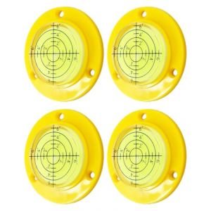 LEEQBCR 4 Pcs Mini Corde Bulle Niveau,Niveau à Bulle De Chaîne, Mini Corde Niveau Pour Ficelle, Suspendu Ligne Niveau, Suspendue Ligne, Ficelle, Tuile, 75 * 14 * 24mm, rouge (LEEQ EU, neuf)