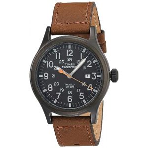 Timex Expedition Scout Montre pour Homme avec Bracelet en Nylon, Marron/Noir, 40mm, Sangle (Bixem, neuf)