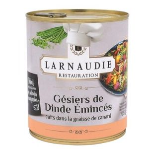 Larnaudie Cassoulet de Castelaudary au Canard 1350g/Boite et G&eacute;siers de Dinde Eminc&eacute;s Cuits Dans la Graisse de Canard 765g/Boite (3, G&eacute;siers de dinde &eacute;minc&eacute;s cuits dans la graisse de canard) (Bo Time - Direct Fabricant, neuf)