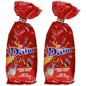 Daim Sacs en chocolat - 200 g emballés individuellement Daim Chocolates Lot de 2 (MB Asinas, neuf)