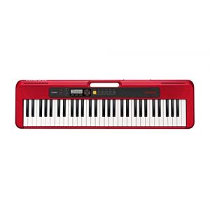Casio – Clavier électronique portable 61 touches avec mode musique de danse et adaptateur AC, rouge - CT-S200RDAD (LA BOITE A MUSIQUE 57, neuf)