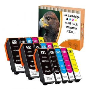 Starlet24 Lot de 15 Cartouches d'encre 33XL compatibles avec Epson 33XL Multipack T3351 T3361 T3362 T3363 T3364 pour XP-530 XP-540 XP-630 XP-635 XP-640 XP-645 XP-830 XP-900 XP-7100 (Starlet24, neuf)