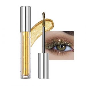 Mascara argent diamant scintillant, mascara pailleté, mascara coloré waterproof, fête, mariage de fête, curling pailleté (yangjiangshikanhangganshangmaoyouxiangongsi, neuf)