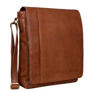 STILORD 'Paul' Sac Bandouli&egrave;re pour Homme Cuir Vintage Sac pour Tablette MacBook 13,3 Pouces A4 Besace Sac Messager Sac &agrave; Main, Couleur:maraska - Marron (STILORD Cuir, neuf)