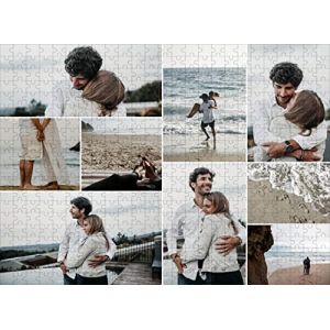 Puzzle Personnalis&eacute; avec Votre Photo 1000/500/300/120 Pi&egrave;ces Adultes et Enfants en Bois-Puzzle en personnalis&eacute; &agrave; partir de Votre Propre Image,Cadeau personnalis&eacute; - Cadeau Original (jieyangsm, neuf)
