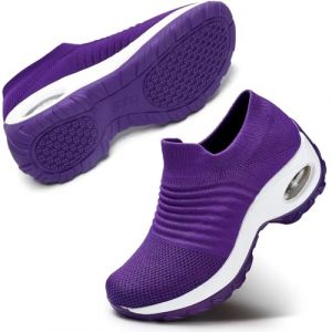 Basket Femme Chaussures Mode et Sport OrthopéDique Sneakers de Marche Confort Slip on sans Lacet Chic CompenséEs Orthoconfort Women Shoes Tennis (STQ Global shop, neuf)