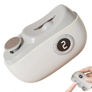 Hemousy Coupe-Ongles Automatique - Outil de Soin des Ongles Rechargeable par USB,Polissoir-Lime &agrave; Ongles LED 3 Vitesses avec Collecteur de R&eacute;sidus pour Personnes &Acirc;g&eacute;es Manucure Voyage et Maison (tomide, neuf)