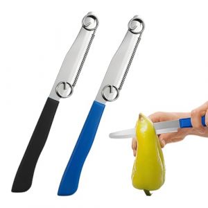 JRYXDS 3 En 1 Eplucheur L&eacute;gumes, 2 Pi&egrave;ces Econome Legumes, &Eacute;plucheur &Agrave; Fruits Et L&eacute;gumes, Coupeur Rapide Avec Ressort R&eacute;glable, &Eacute;plucheur Multifonctions, Eplucheur L&eacute;gumes Avec Poign&eacute;e Antid&eacute;rapante (xupeipeiouzhoudianpu, neuf)