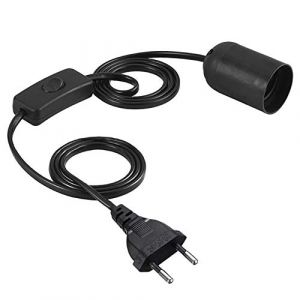 Douille de lampe chauffante, E27 Porte-Lampe UV Chauffante En Céramique avec Métal Universelle Tête et Pince Pour Reptiles Aquarium Tortue Lézard Serpent(220V) (Smandye, neuf)