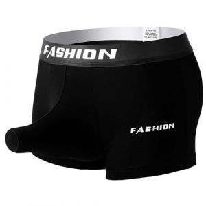 RUMAOZIA Sous-V&ecirc;tements Boxer pour Homme Sexy avec Poche Longue pour P&eacute;nis Boxershorts Sous-V&ecirc;tement &Eacute;l&eacute;phant Masculin Boule Sous-V&ecirc;tements Respirants pour Course Sissy Sport Confortables (runBel, neuf)