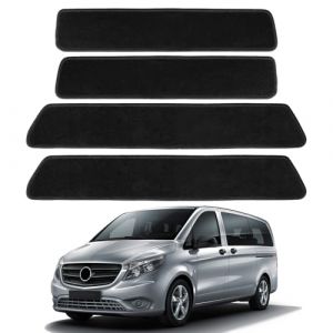 Pack de 4 Tapis de Sol Remplacement pour Mercedes-Benz Classe V W447 Marco Polo 2014-2024, Paillasson Entr&eacute;e, Paillasson Entr&eacute;e Durable, Tapis Entr&eacute;e de Caravane pour 2 Portes Coulissantes (pendantd, neuf)