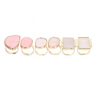 SHERCHPRY 6 pièces Palette de Mélange de pour Ongles Ensemble Anneaux Résine pour Manucure pour Nail Art et Maquillage Pratique et Commode (Dnna Huang, neuf)