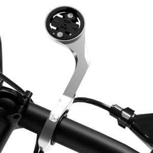 Support avant pour Garmin Edge Explore, support d'ordinateur GPS de v&eacute;lo en alliage d'aluminium l&eacute;ger, lampe de poche et cam&eacute;ra d'action &agrave; installation &eacute;tendue, combo compatible avec Bryton, Wahoo et (BiberAxle Store EU, neuf)