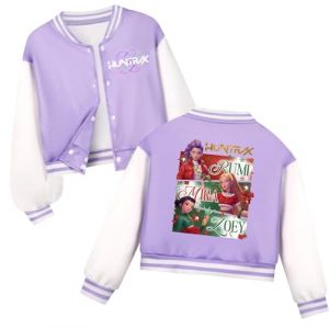 Kpop D-Demon H-Hunters Veste Enfants et Adolescents Veste Varsity Style Baseball, Y2K Style Streetwear avec Motif Anime, Blouson Aviateur pour Gar&ccedil;on & Fille (XINSAHN, neuf)