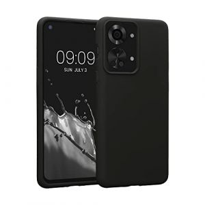 kwmobile Housse Compatible avec OnePlus Nord 2T 5G Coque - Housse de téléphone Protection Souple en TPU Silicone - Noir (SX-Commerce, neuf)