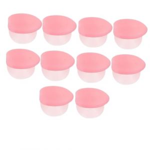 IWOWHERO 10pi&egrave;ces Petit &Eacute;tui Silicone &Eacute;tui Pour T&ecirc;te De Pinceau &agrave; Pratique Et Housse De Voyage Lavable (Langeriy, neuf)