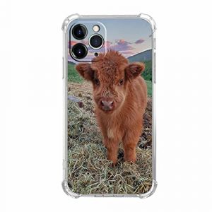 Vesidurt Coque vache pampa Highland pour iPhone 11 Pro Max, motif b&eacute;b&eacute; animal mignon, coque anti-chocs tendance en TPU souple pour iPhone 11 Pro Max (Zhuzhou Chitui Trading Co., Ltd, neuf)