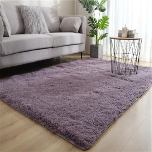 Tapis de Salon Chambre Adulte, Tapis Doux et Moelleux Chambre, Tapis Lavable en Machine, Antid&eacute;rapant Tapis Chambre Adulte, pour Salon, Chambre &agrave; Coucher, Couloir, Descente de Lit(H,50 x 160 cm) (YangShePeng-shop, neuf)
