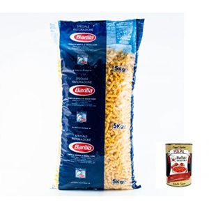 Pasta Barilla Fusilli Ristorante N&deg; 98 Lot de 5 kg de p&acirc;tes italiennes + Polpa Gourmet italienne 400 g (Italiaen Gourmet UK Ltd, neuf)