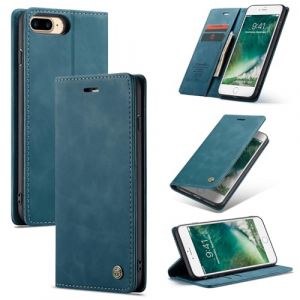 Ottcooed Coque pour iPhone 8 Plus/iPhone 7 Plus, Etui Protection Housse Premium en Cuir PU, Emplacements Cartes Magn&eacute;tique Pochette de Portefeuille Flip Case pour iPhone 7 Plus / 8 Plus - Turquoise (Ottcooed EU, neuf)
