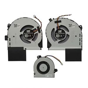 Ventilateur de Refroidissement CPU + GPU + Refroidisseur de disque dur VRAM Compatible pour ASUS ROG STRIX GL703GS GL703GS-DS74 GL703 Laptop Remplacement Ventilateur de refroidissement CPU GPU (3 pcs) (wmzybuk, neuf)