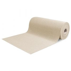 Tapis au mètre de voie pour extérieur, couloir, bord de piscine, tapis en caoutchouc, antidérapant, multi-usages absorbants, éponge Aquamat, couleur unie, (100 x 65 cm, beige) (SaRani, neuf)