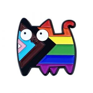 RAMGLYO Pride Pin Arc-en-ciel Broches Gay Pride Citations inspirantes Arc-en-ciel Broches (Rainbow) (B) (ZHANG QING DE DIAN, neuf)