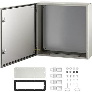 VEVOR Boîte de Distribution Électrique 60x60x20 cm Armoire Électrique IP66 Armoire de Distribution en Acier au Carbone Cache Compteur Électrique Coffret Électrique Étanche Extérieur pour Montage Mural (VEVOR Direct Store FR, neuf)