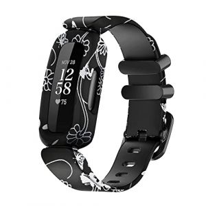 honecumi Bracelet Compatible avec Fitbit Ace 3 Bracelet enfant, Fitbit Ace 3 Souple Silicone Classiques Reglables Sport Bracelet Accessoires Élégant sangle (honecumi-FR, neuf)