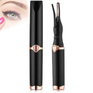 Recourbe-cils chauffant, nouveau recourbe-cils électrique 2024, mini recourbe-cils chauffant portable, recourbe-cils à 3 modes de température, rechargeable par USB (Black-1Pcs) (TIANMINGYUE, neuf)