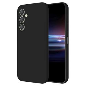 HONLEN Coque pour Samsung Galaxy S24+ / Samsung Galaxy S24 Plus Protection &Eacute;tui, (6.7" inches) Liquide TPU Silicone Case Anti Rayures Ultra Mince Souple Cover en Silicone Le Noir (HONLEN, neuf)