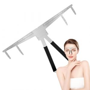 Cartographie de la r&egrave;gle des sourcils, r&egrave;gle de pochoir &agrave; sourcils | Outil de fa&ccedil;onnage des sourcils, r&egrave;gle &agrave; &eacute;chelle pr&eacute;cise, outil pour sourcils | Outil de positionnement des sourcils robuste, mod&egrave;l (feretazm, neuf)