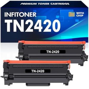 TN2420 TN-2420 Cartouche de Toner MFC L2710DW Compatible pour Brother TN2410 TN-2410 HL-L2350DW HL L2350DW MFC-L2710DW DCP-L2530DW MFC-L2710DN HL-L2310D MFC-L2750DW DCP-L2510D MFC-L2730DW 2-Pack Noir (ACONCIS LTD, neuf)