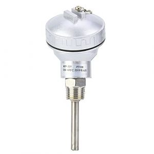 Sonde De Temp&eacute;rature PT100,Sonde De Capteur De Temp&eacute;rature RTD PT100, T&ecirc;te De Borne De Thermocouple, Capteur De Temp&eacute;rature Pour Contr&ocirc;leurs &ndash; Filetage NPT 1/2"(protecting housing 50mm) (Haedaxua, neuf)