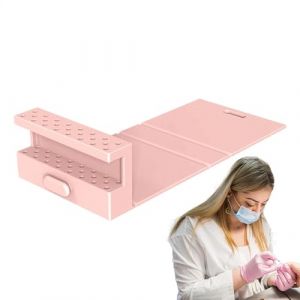 Rangement des embouts à ongles, récipient pour perceuse à ongles | 23 trous petit outil à ongles étagère de présentation - Support de tête pliable en silicone pour outils professionnels (chengaixin, neuf)