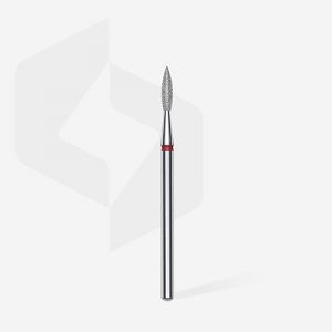 STALEKS PRO Embout diamant - Flamme tranchante (anneau rouge) - Kit de pon&ccedil;age pour ponceuse &agrave; ongles &eacute;lectrique - Embout pour manucure et p&eacute;dicure (FA11R021/8) (GMLIFE-STORE, neuf)