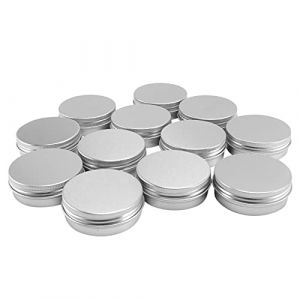 Steowsey 12 X 50 Ml Pots &Agrave; Maquillage En Aluminium 50 Ml Capacit&eacute; Vide Cosm&eacute;tique/Bougie/Pots &Agrave; &Eacute;pices Boites de Conserves Bocaux (Bolaixu-Z, neuf)