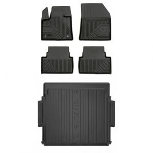 MOTOS Kit de tapis de voiture et de tapis de coffre en caoutchouc pour Citroen C5 Aircross depuis 2017 Améliorez votre confort de voyage avec tapis antidérapant voiture 3D- Tapis de sol voiture tous t (MOTOS EU, neuf)