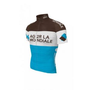 SGCIKER Hommes de l'équipe du Circuit Mondial Team AG2R Cyclisme Maillot, Short Sleeve Respirant Cycle Shirt VTT Vélo vêtements Chemise (2XL) (SGCIKER Outdoor, neuf)