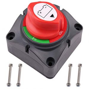 LotFancy Interrupteur de Batterie Coupe Batterie 6V 12V 24V 48V 60V, Commutateur de Batterie pour Voiture camping car Bateau Camion Tracteur Auto Moto Anti-vol 275/1250A (GreenFancy GmbH, neuf)