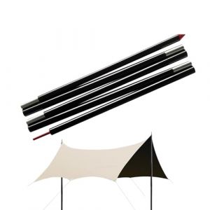 Poteaux de Voile d'ombrage, poteaux de Tente,Poteau Pare-Soleil Extensible - Poteaux de bâche de Camping en Aluminium Robustes, Accessoires de Tente extérieure pour Camping randonnée pêche (cagelgculg, neuf)