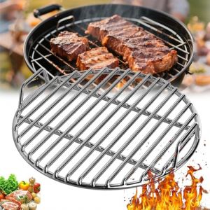 Nouveau gril en acier inoxydable rond, diff&eacute;rentes tailles, grille de barbecue pour camping, pique-nique, jardin, construction soud&eacute;e durable, nettoyage facile, r&eacute;chauffement uniforme (&Oslash;55cm) (tanchidepixiu, neuf)