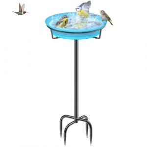 Giyiprpi Abreuvoir pour oiseaux de 90.2 cm, mangeoire et abreuvoir en c&eacute;ramique, station d'eau debout, abreuvoir de jardin pour oiseaux sauvages, abreuvoir pour oiseaux grand, r&eacute;sistant au gel et &agrave; (Yingleisi Direct, neuf)