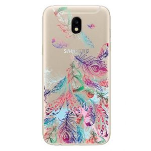 NOVAGO Compatible avec Samsung Galaxy J3 2017 J330 Coque Souple Anti Choc avec Impression (1 Coque, Plumes 2) (NOVAGO-Vendeur PRO fran&ccedil;ais, neuf)